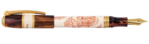 Перьевая ручка Visconti Machina Leonardo Yellow Gold Limited Edition Перьевая ручка Visconti Machina Leonardo Yellow Gold Limited Edition